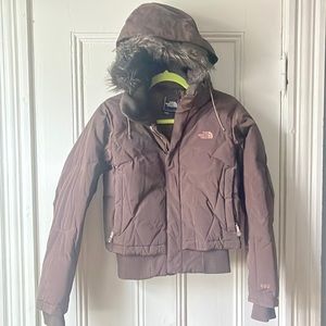 North face brown jacket size M